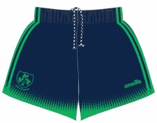 O'Neills Kilrush Shamrocks Ladies Home Shorts Navy Green Size 28